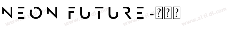 Neon Future字体转换